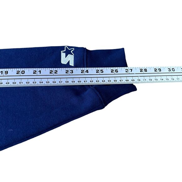 Starter Dallas Cowboys Hoodie Men’s Large Blue Gray Retro Football Pullover New - Picture 10 of 11